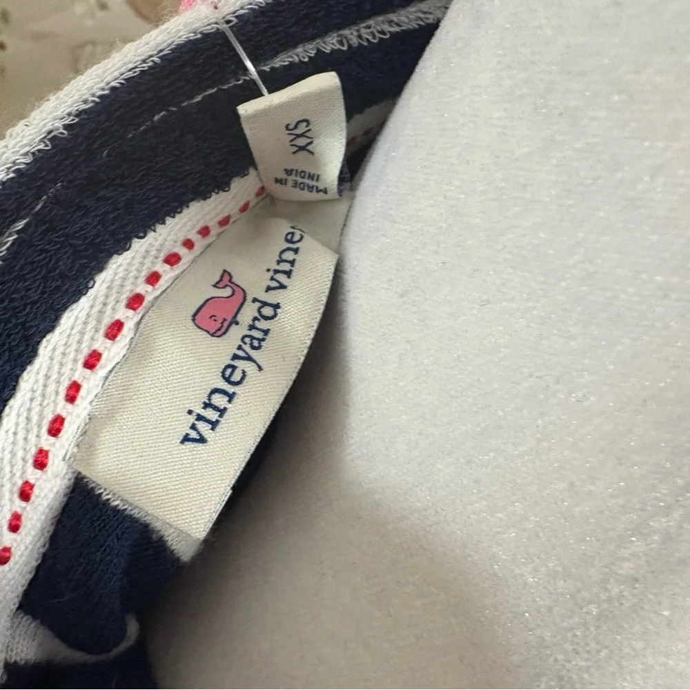 NEW Vineyard Vines Terry Towel Women's Navy Striped Dress - Picture 10 of 11